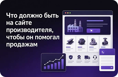 Что должно быть на сайте производителя, чтобы он помогал продажам
